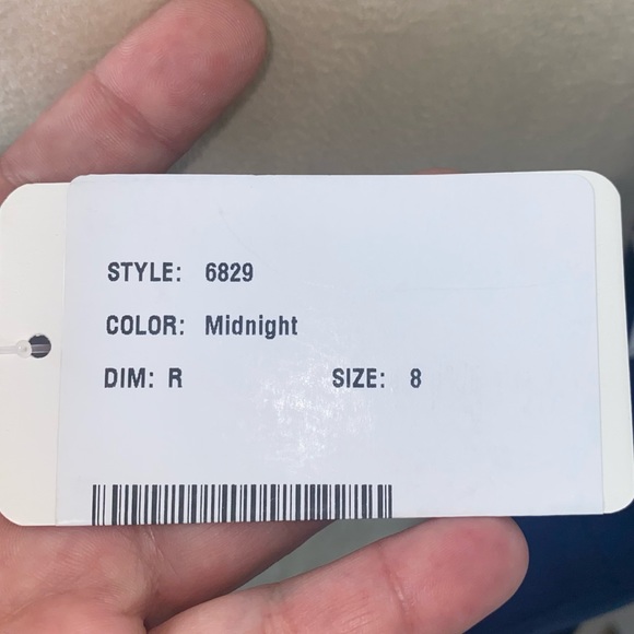 After Six NWT halter charmeuse midi bridesmaid dress size 8 midnight - Picture 11 of 13